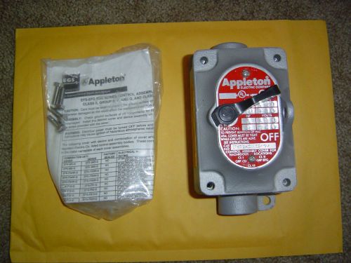 Appleton efdc175anlq 3/4&#034; single gang box and efkf12aq cover explosion proof for sale
