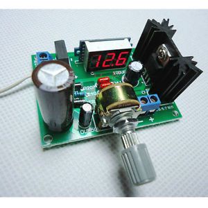 New LM317 LED Meter Adjustable Regulated Voltage Step Down Power Supply Module