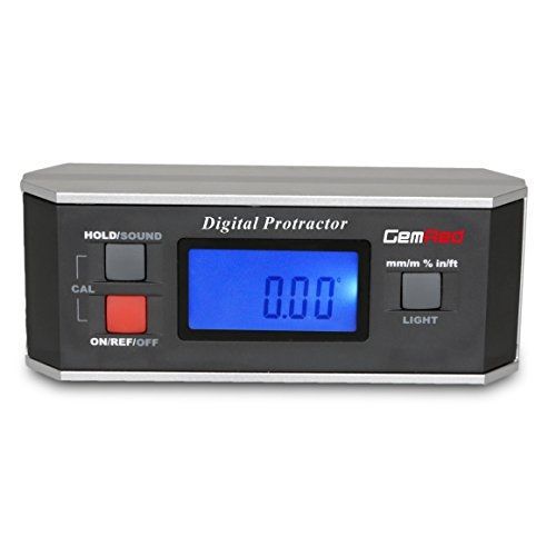 Gemred GemRed 360 Digital Protractor Inclinometer Angle Finder for metal working
