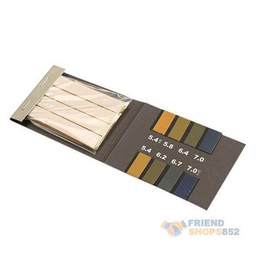 New PH 5.4-7.0 Test Paper Strips Indicator Paper Lab Supplies 80 Pieces #F8s