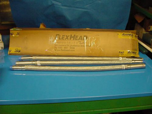 5 New Stainless Steel Flex Connector Pipe  sprinkler head 1&#034; x 1/2&#034; x36&#034; #M2036