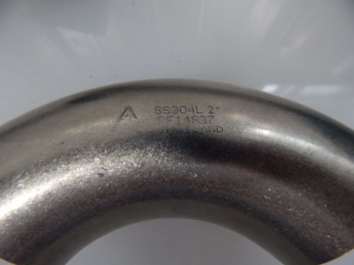 90 Degree 304L Stainless Steel  Header Pipe  2&#034; O.D. weld in Elbow SF14837