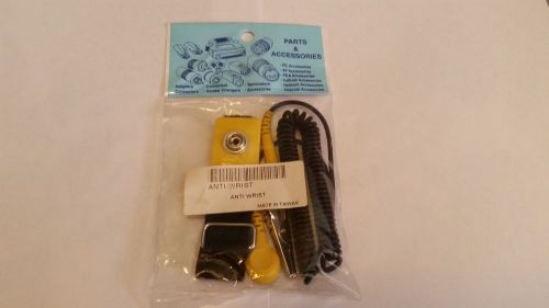 Anti static ground wrist strap yellow and black color for sale