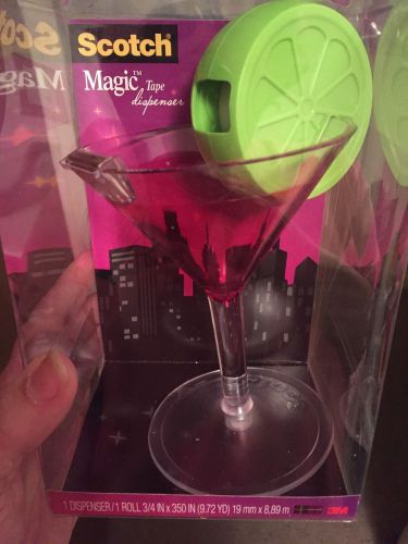 Scotch Magic Tape Dispenser Margarita Glass