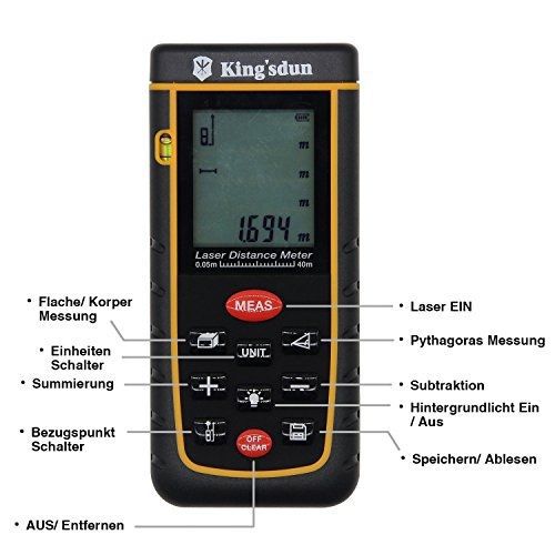 King&#039;sdun? King&#039;sdun Tools Precision Safety Durable Digital Laser Distance Meter