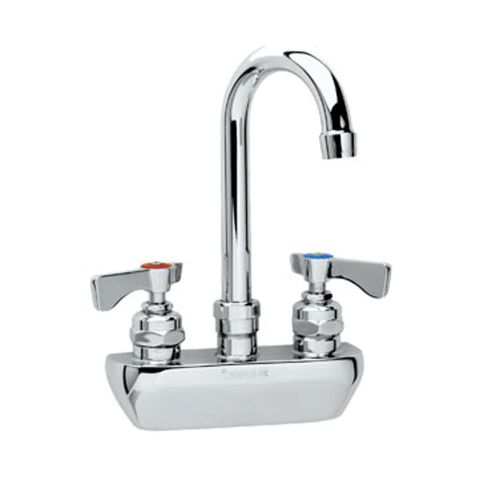 Krowne 14-402L - Royal 4&#034; Center Wall Faucet, 8-1/2&#034; Gooseneck Spout, Low Lead