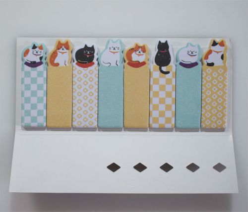 Cute Cartoon Stick Marker Sticky Notes for Bookmark Memo # Japanese style Cat