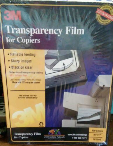3M Transparency Film For Copiers PP2500 NEW SEALED