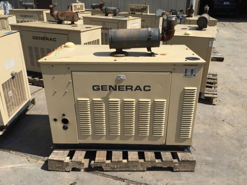 Generac propane generator 15kw single phase weather proof enclosure low hours!!! for sale
