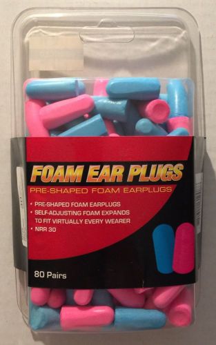 Foam Ear Plugs (80 Pairs-160 bullets) &#034;New&#034; Preshaped, self adjustable, NRR 30
