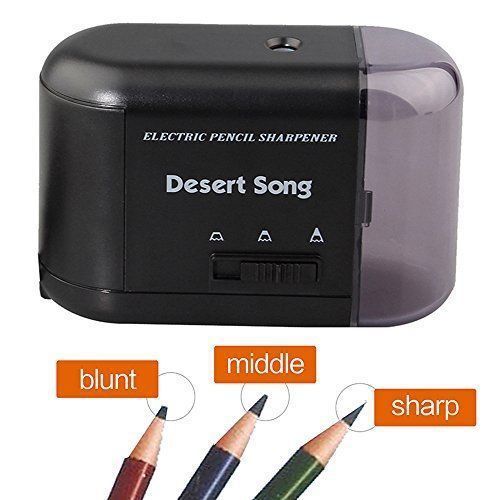 Desert Song Electric Pencil Sharpener, Powered by AC Adapter includes or not for