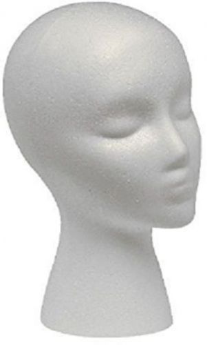 Styrofoam Mannequin Head With Female Face