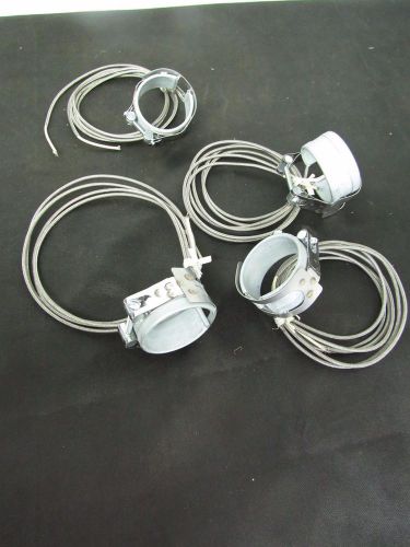Big chief bc28921a band heater 2&#034; 300w 220v 3&#039; braided wire (lot of 4) **xlnt*** for sale