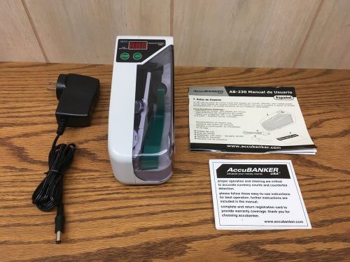 AccuBanker AB230 Pocket-Size Battery &amp; AC Operated Portable Currency Counter