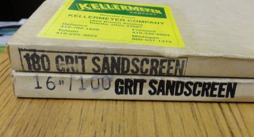 Lot of 15 Sandscreen Discs 16&#034; Kellermeyer - 100 Grit and 160 Grit