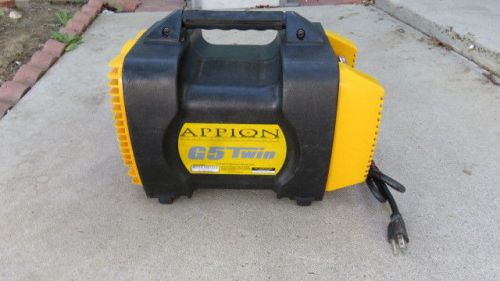 APPION G5 TWIN REFRIGERANT HVAC RECOVERY UNIT MACHINE VACUUM PUMP LOOK