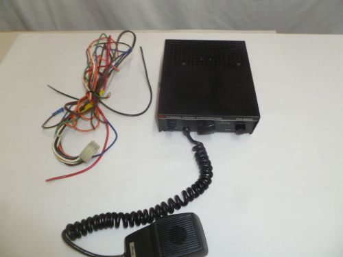 Federal Signal PA-300 Controller with Hand Microphone &amp; Power Cord b