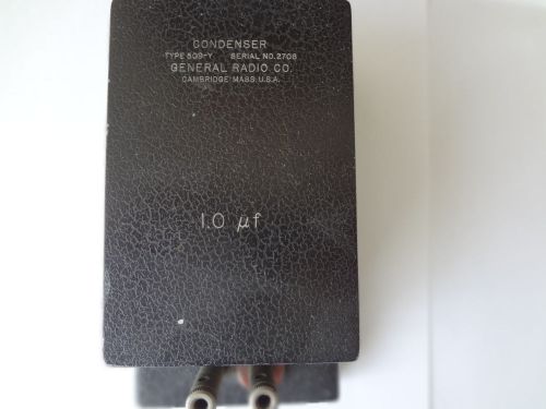 General Radio Co. Condenser Type 509-Y 1.0uF
