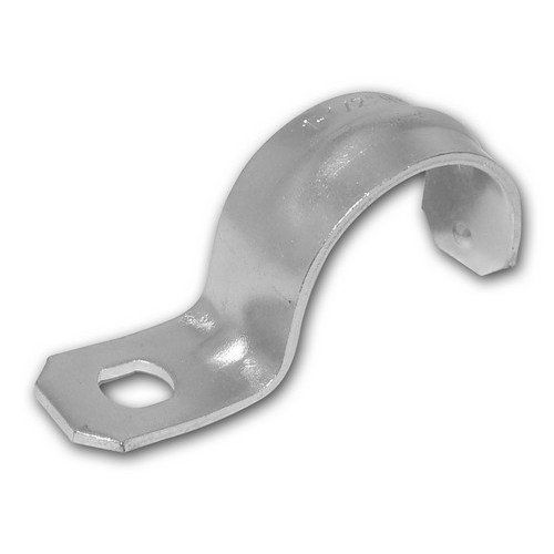 Morris 19426 Heavy Duty Rigid Pipe Strap, Steel, 1 Hole, 1&#034; (Pack of 25)