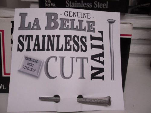 LaBelleStainless Cut Nail (4) 5# Boxes NEW