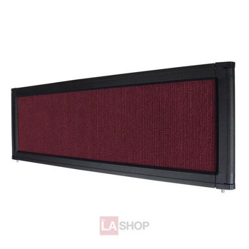Tabletop Folding Panel Display Board Header Burgundy 27906