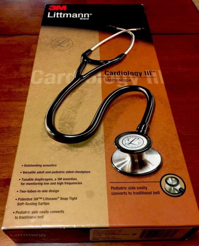 Littmann cardiology iii (cardiology 3) stethoscope, caribbean blue, 27 inch for sale