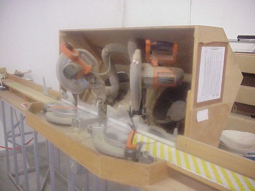 COMMERCIAL PRODUCTION FRAMING SAWS WITH DUST COLLECTOR - LOCAL PICKUP ONLY