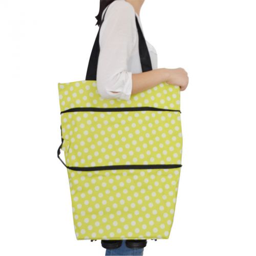 2016 Green Eco Bags Reusable Supermarket Shopping Bag With Wheels Shopping Cart