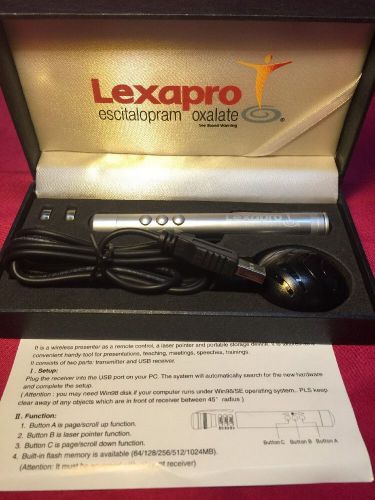 Lexapro Laser Pointer With Scroll Up &amp; Scroll Down Buttons