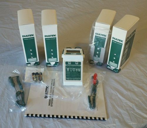 **NEW** Diatek 600 Thermometer System 2 Probes 1000 Covers Wall Dispenser Manual