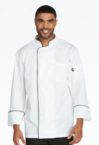 Dickies cool breeze chef coat with piping dc411 unisex men women pick size/color for sale