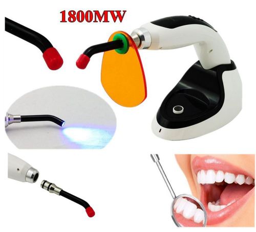 US SHIP 10W Wireless Cordless Dental Curing Light LED Lamp1800MW +oral Whitening