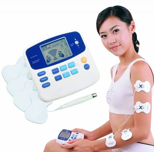 Dual Tens Machine Digital Electric Massage Massager Acupuncture Pen XFT-320A Pad