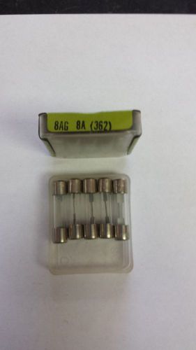 ( NEW PACK OF 5 )  LITTLEFUSE  362 - 8A  FUSE