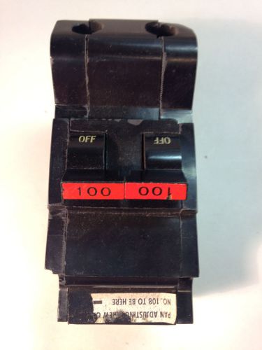 Federal pacific 100 amp 2 pole stab-lok breaker type na for sale