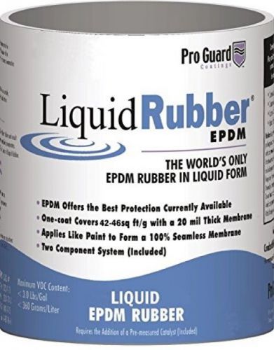 Meridian liquid coatings f9981-1 liquid rubber epdm 1 gallon, white for sale