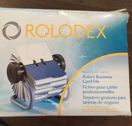Rolodex Rotary Business Card File New in Original Box
