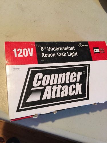 Counter Attack 120v 8&#034; Undercabinet Xenon Task Light Nib Ncax-120-8wt
