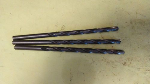 23/64&#034; 118 degree point spiral flute hss extra length drill 5.5&#034; flute 8&#034; oal 3 for sale