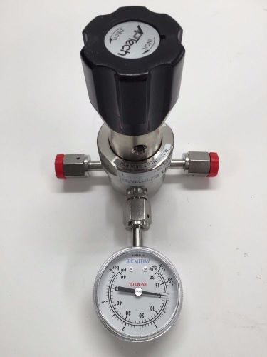 APTech AP1006S 3PW FV4 FV4 L Diaphragm Regulator with pressure gauge
