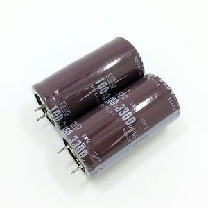 2 Pcs 105°C 100v 3300uF Radial Capacitor Components Electronic Electrolytic