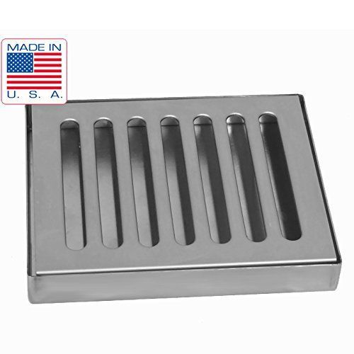 6&#034; x 5&#034; stainless steel draft beer drip tray , kegerator, countertop, surface - for sale