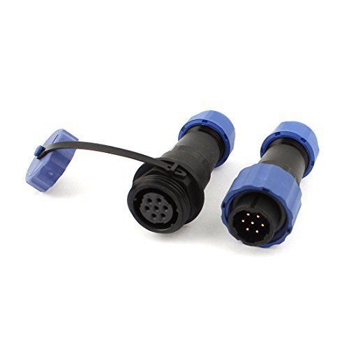 Uxcell pair waterproof aviation connector plug w socket sd16-7 7 pin ip68 for sale