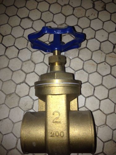 2&#034; Brass Gate Valve, Solder, Sweat, Harvard