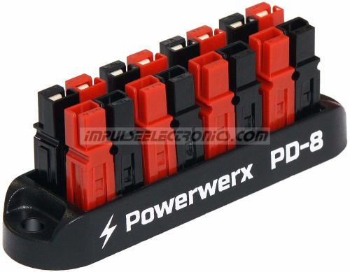 Anderson powerpole power distribution block, 8 position, 15/30/45 amp for sale