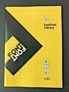 Font Font Library, Type specification catalog, Font Shop, 1995, graphic design