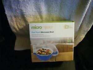 New Micromaster  Cool Touch Microwave Bowl Blue New