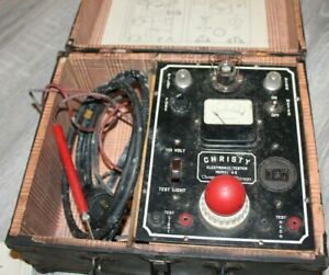 Vintage Christy Electronic Tester Model A2 with Instructions