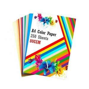 Promate Color A4 Papers 250 Sheets 80 GSM Fast Shipping