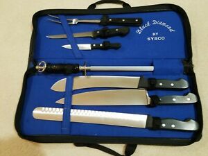 Black Diamond Chef Knife Set  With Case Made in Solingen, Germany